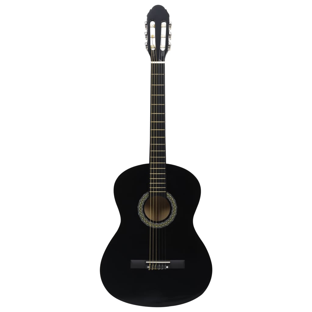 Guitarra clássica para iniciantes com saco 4/4 39" preto