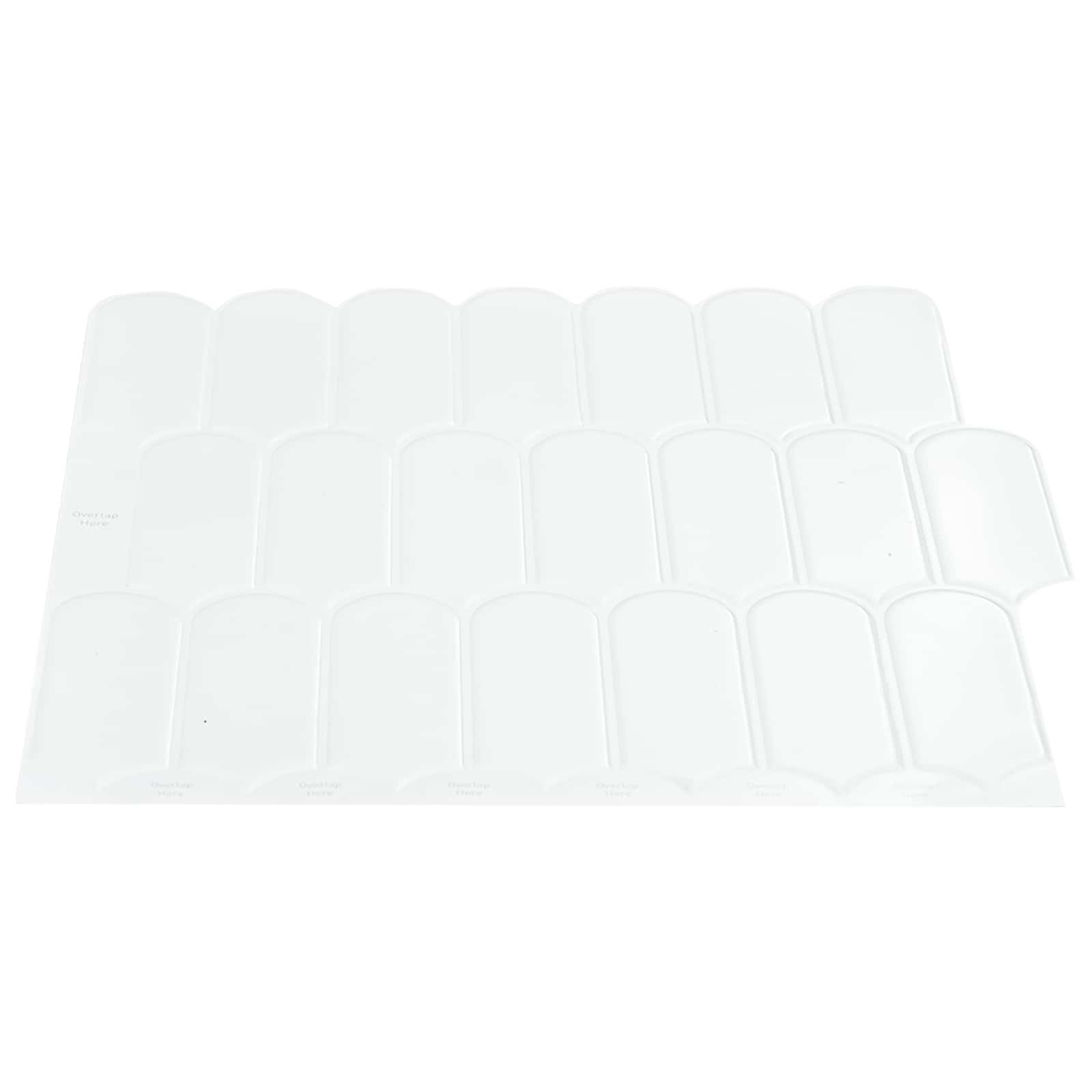 Azulejo de pena 10 unid. branco 30 x 30 cm poliuretano e PET