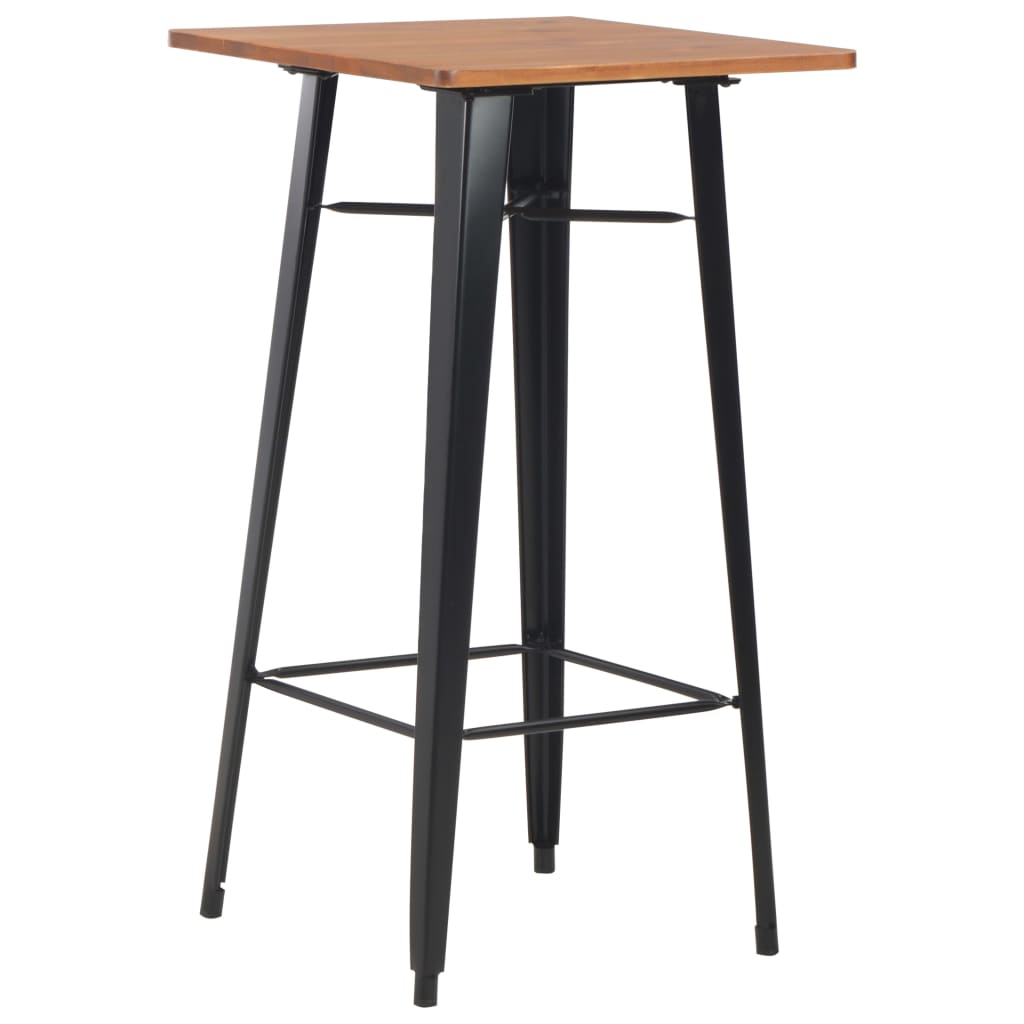 3 Pcs conjunto de bar em aço castanho e preto