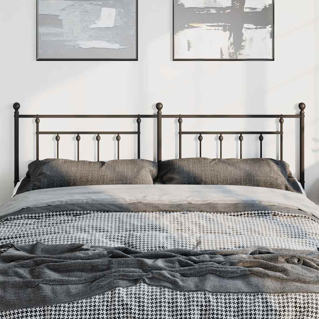 Cabeceira de substituição 180 cm metal preto