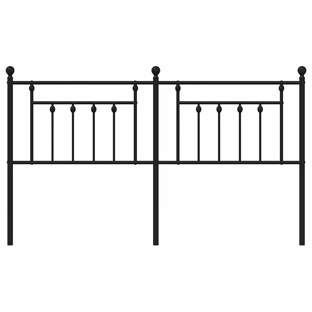 Cabeceira de substituição 180 cm metal preto