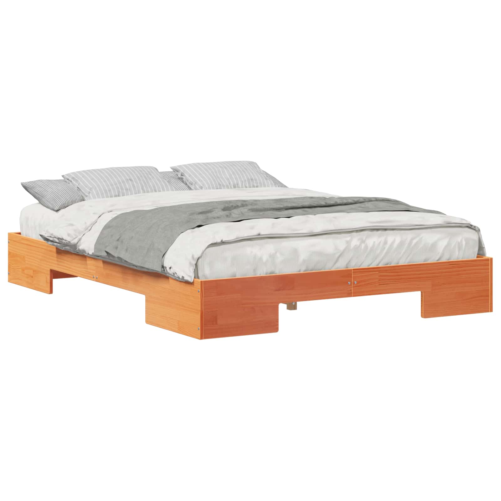 Estrutura da cama castanho 150 x 200 cm