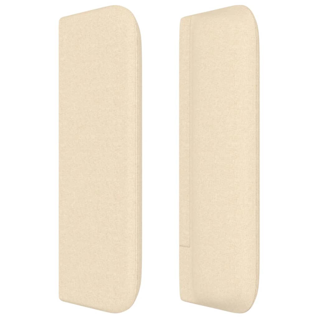 Cabeceira de cama c/ abas tecido 103x16x78/88 cm creme