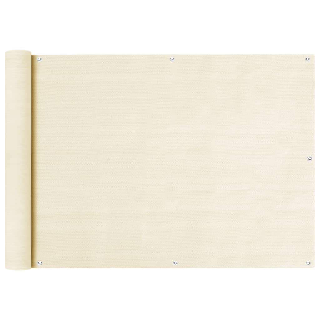 Tela de varanda 75x600 cm pead cor creme