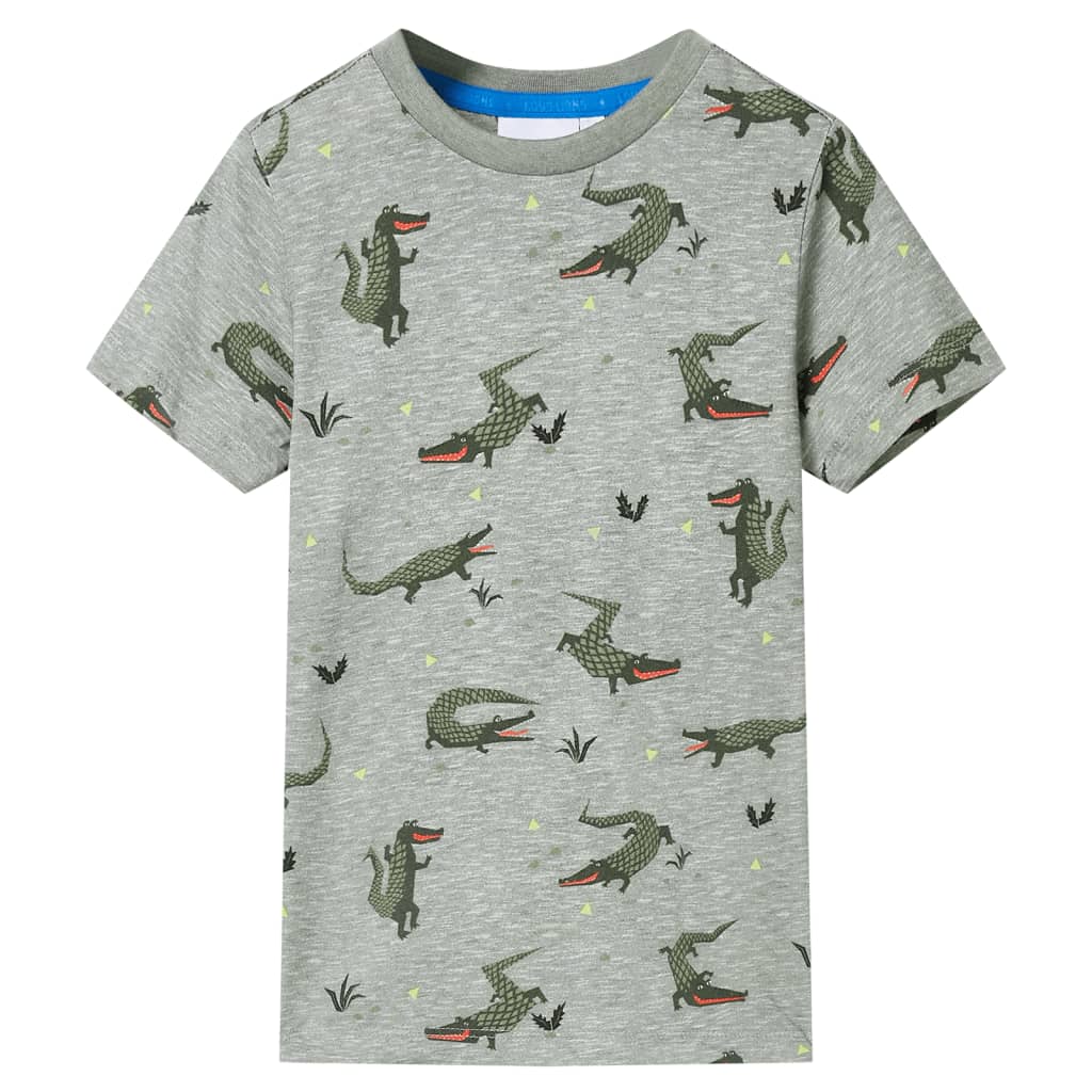 T-shirt para criança caqui-claro mesclado 116