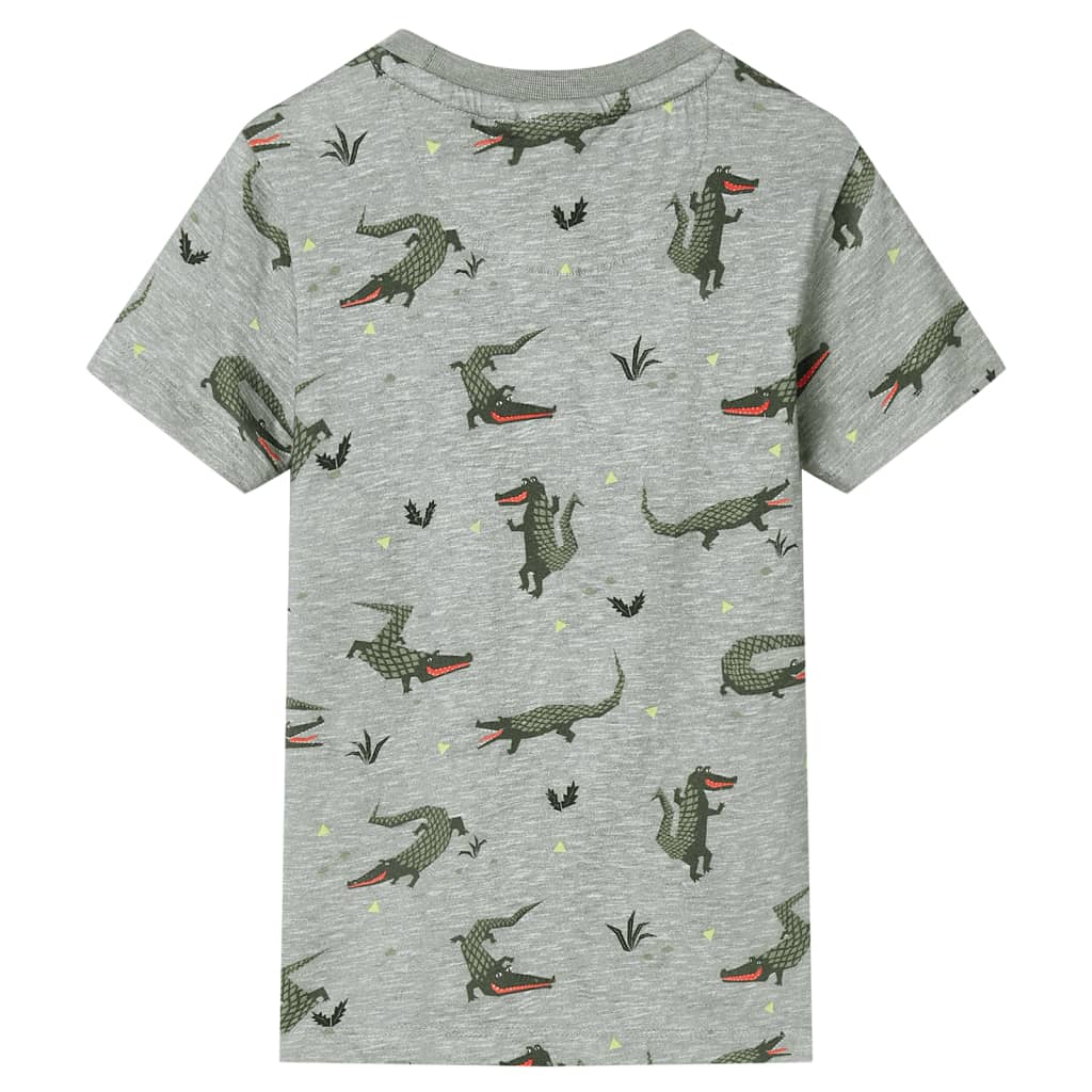 T-shirt para criança caqui-claro mesclado 116