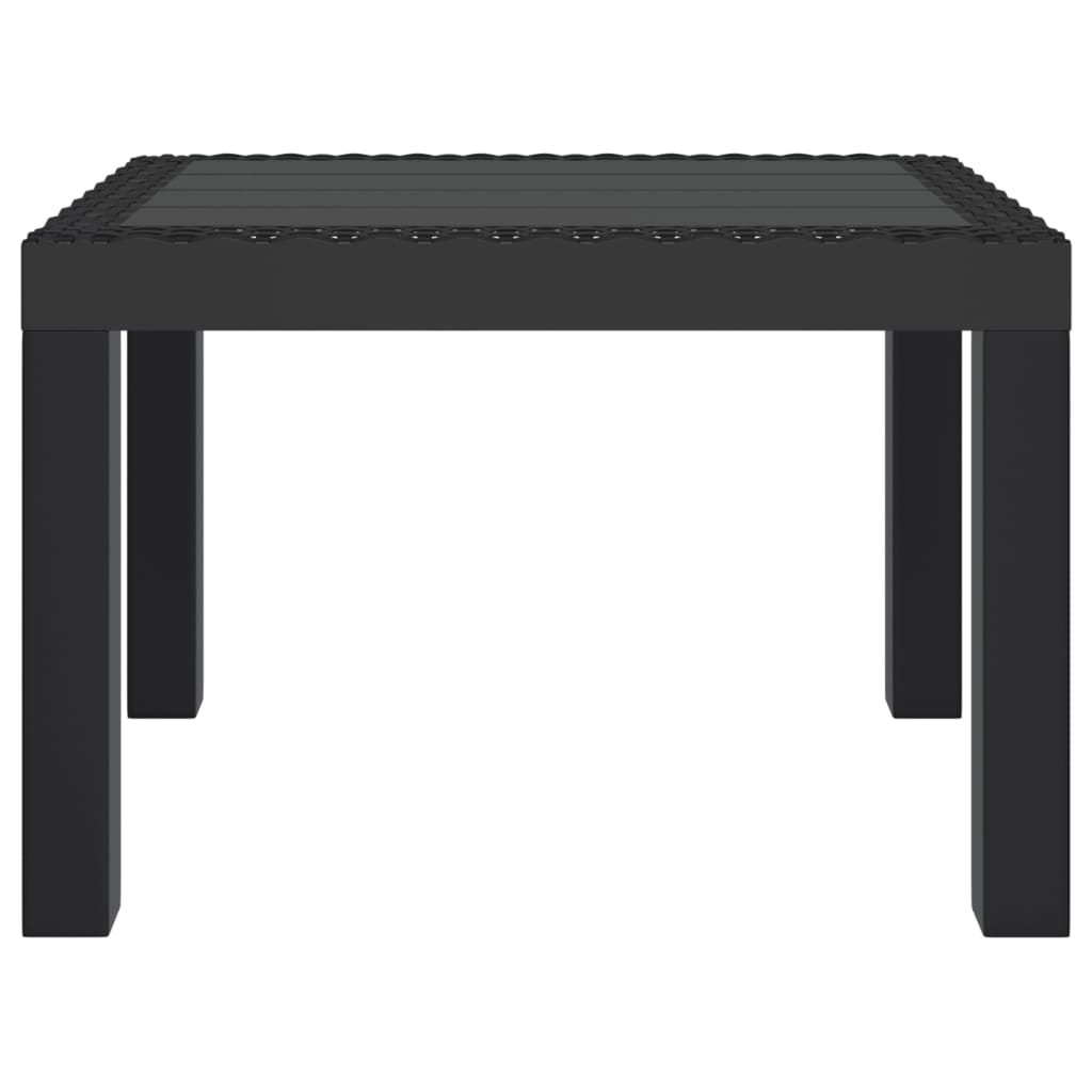 Mesa de jardim 59x47x40 cm PP antracite