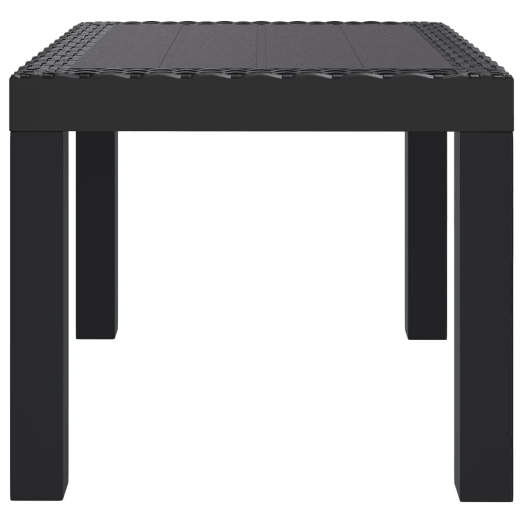 Mesa de jardim 59x47x40 cm PP antracite