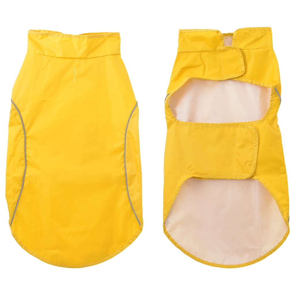 Capa de chuva para cães com tiras reflectoras amarelo 2xl
