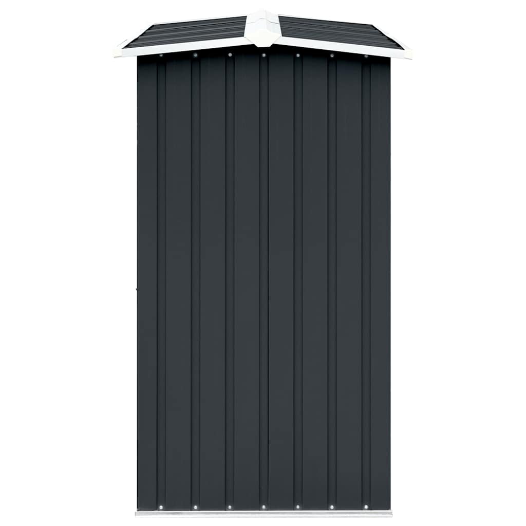 Abrigo jardim p/ arrumação troncos aço 330x92x153cm antracite