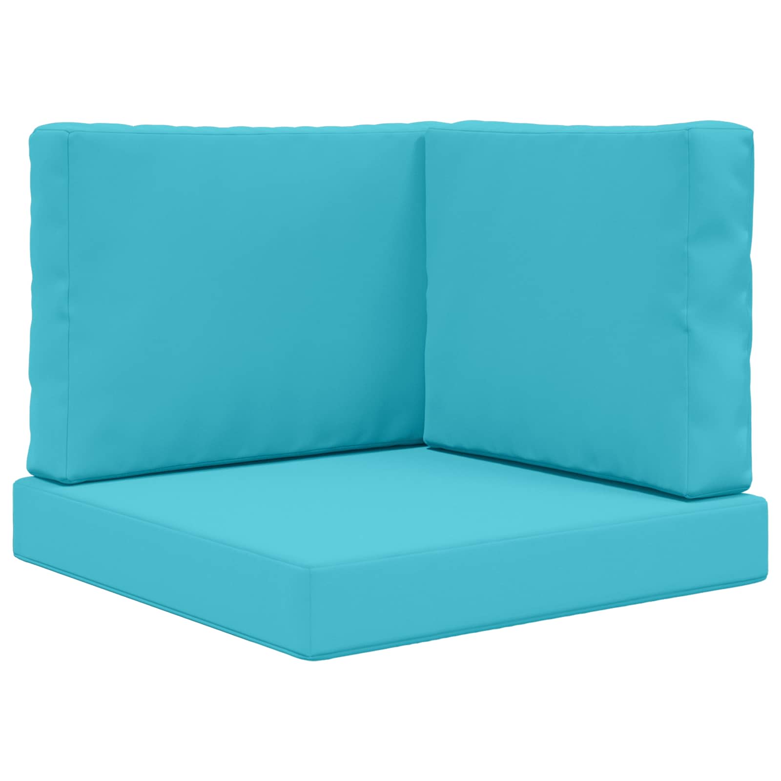 Almofada para sofá externo poliéster turquesa 60 x 60 x 8 cm
