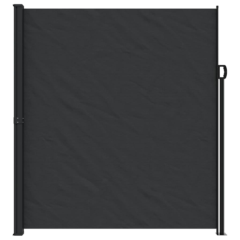 Toldo lateral retrátil 220x300 cm preto