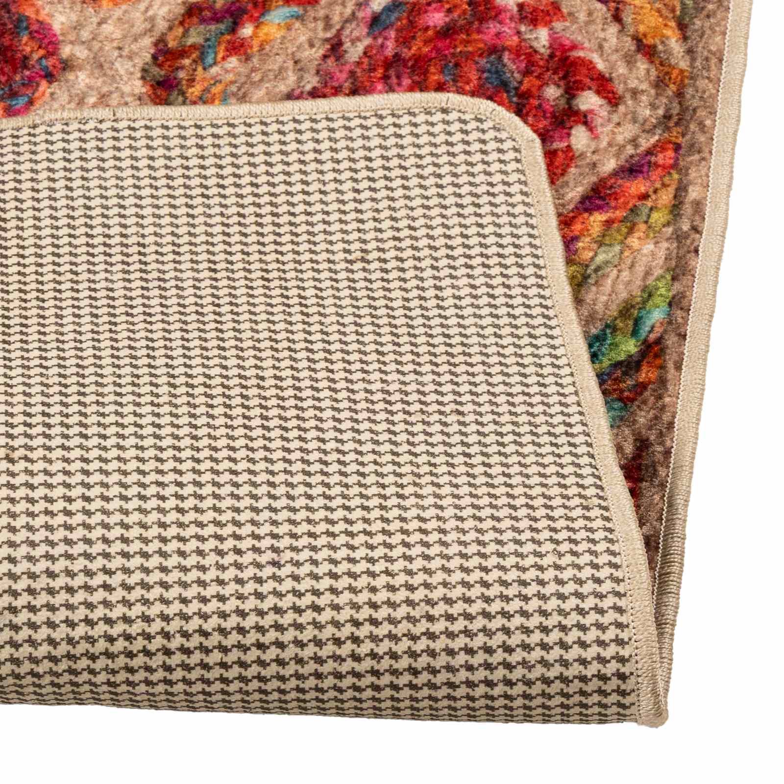 Passadeira marsa multicolor 80 x 350 cm poliéster e PVC