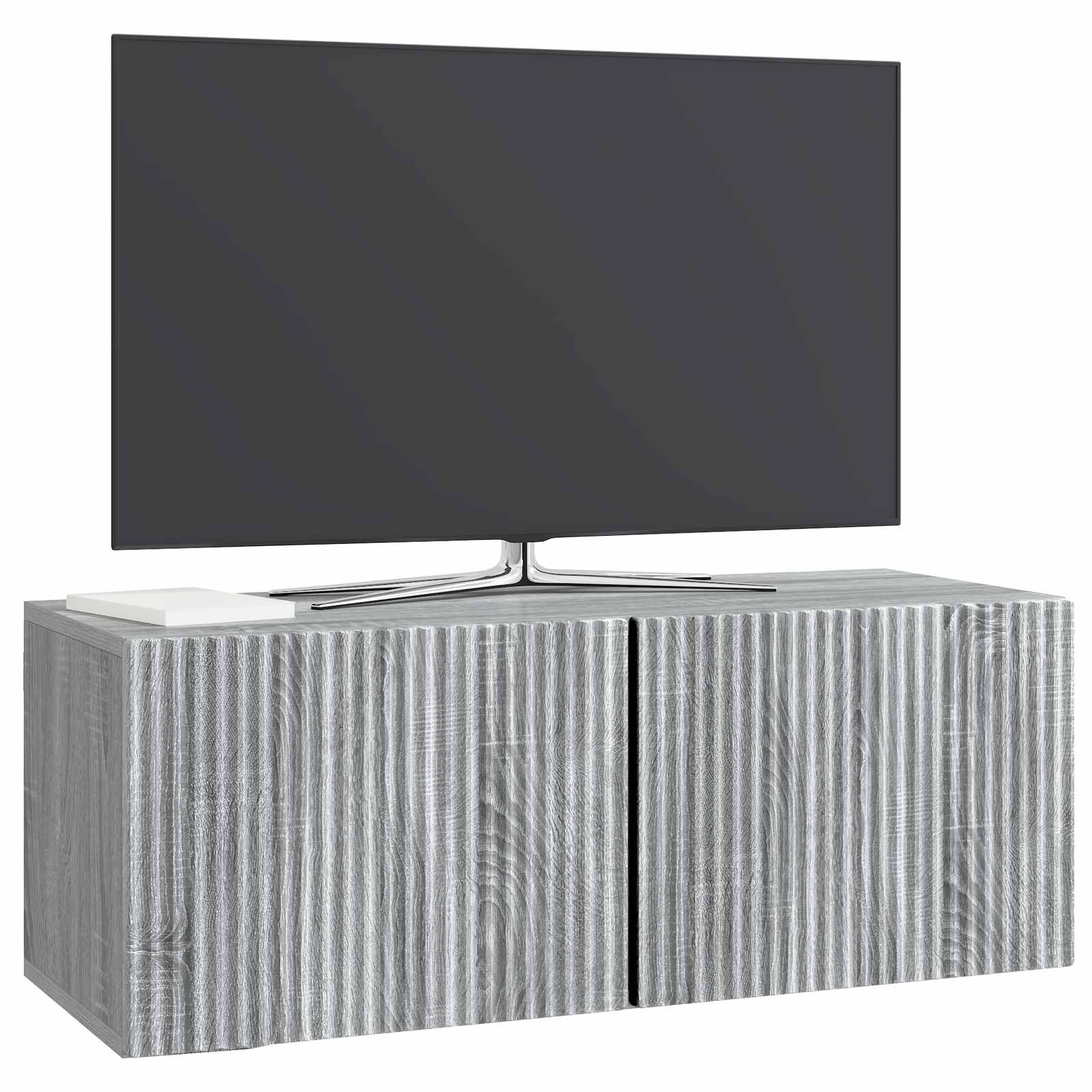 Gabinete de TV de parede sonoma cinzento 78,5 x 31 x 30 cm
