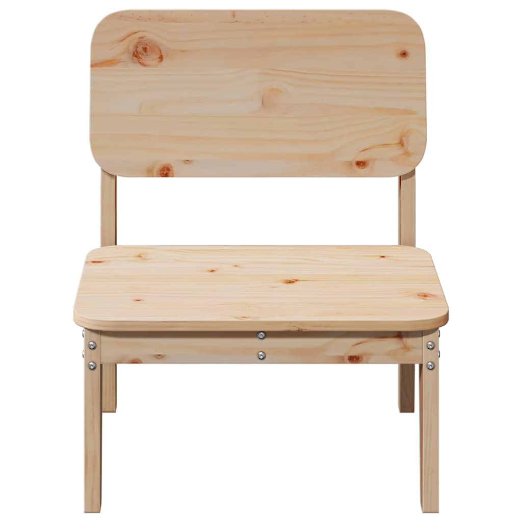 Cadeiras de jardim 2 pcs 60x52,5x72 cm pinho maciço