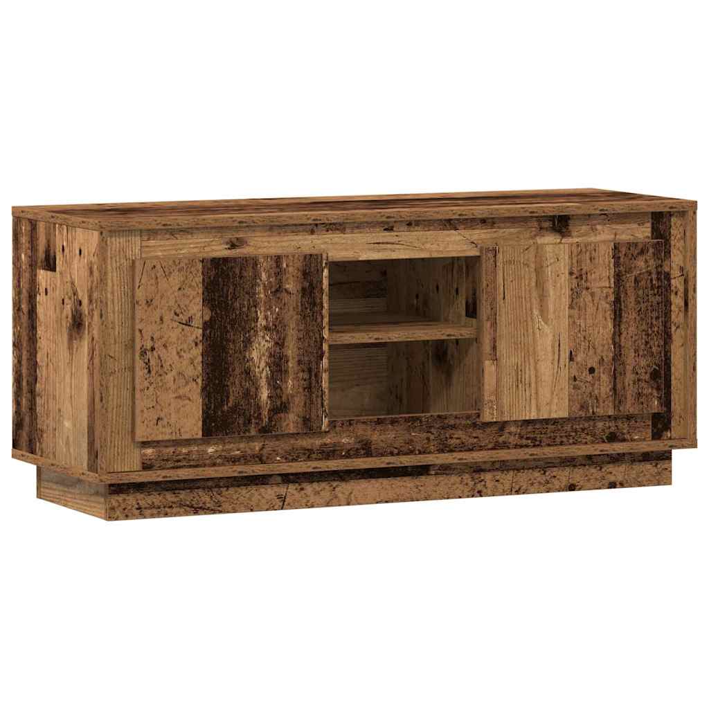 Gabinete para TV 102 x 35 x 45 cm madeira antiga