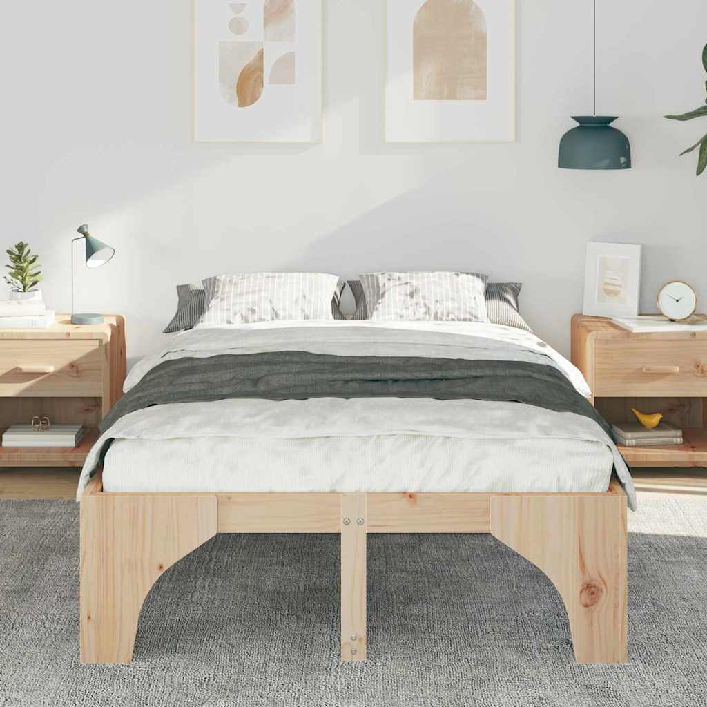 Estrutura da cama castanho 120 x 200 cm