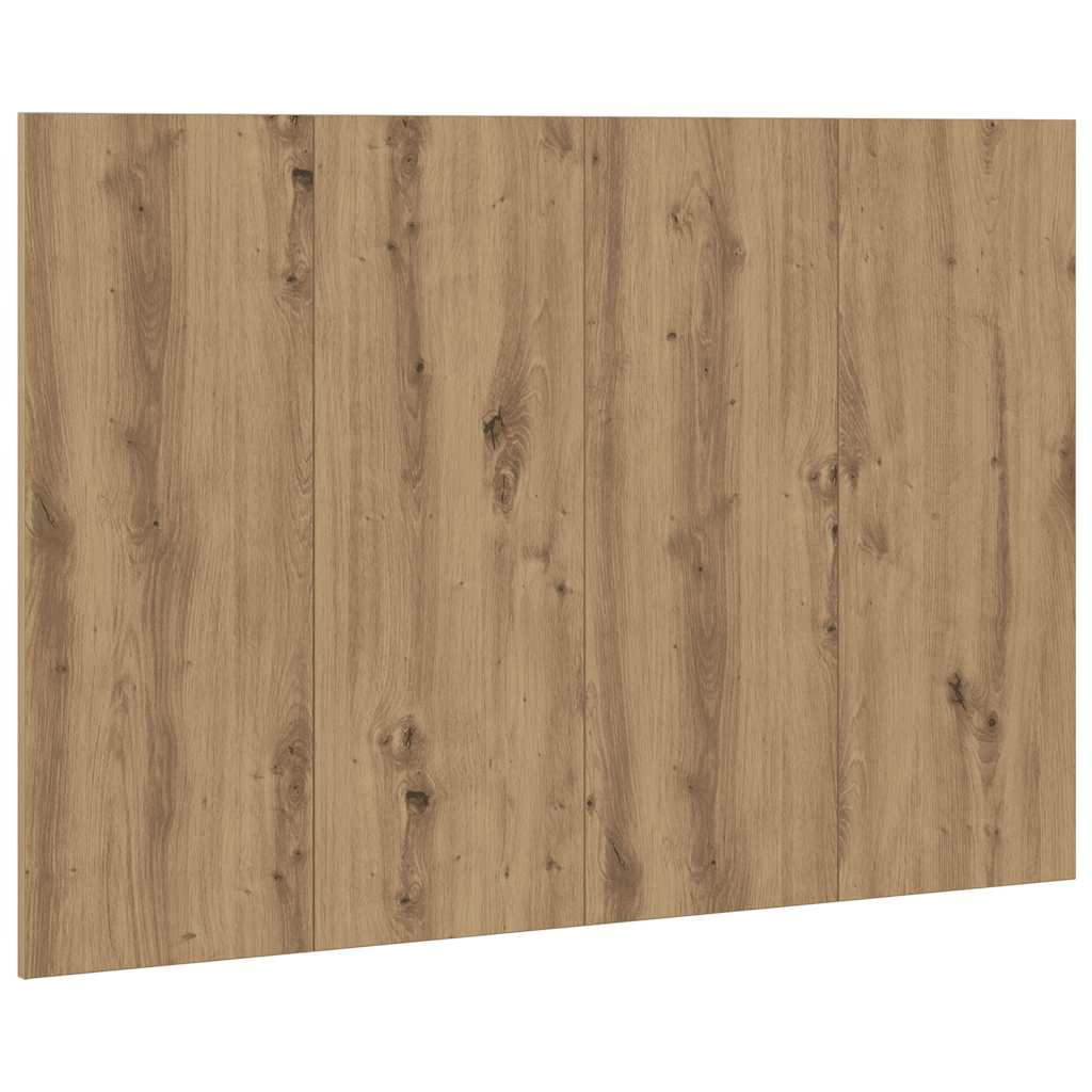 Cabeceira cama 120x1,5x80 cm deriv. madeira carvalho artisiano
