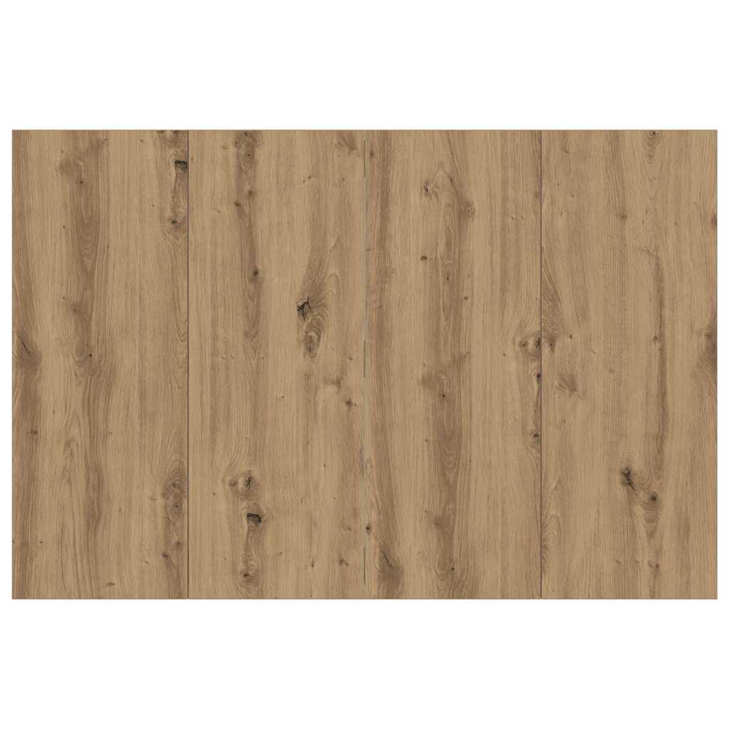 Cabeceira cama 120x1,5x80 cm deriv. madeira carvalho artisiano