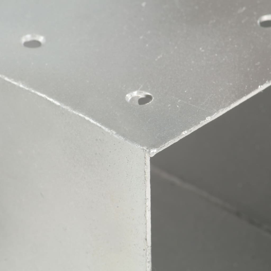 Base para poste em forma de y 71x71 mm metal galvanizado