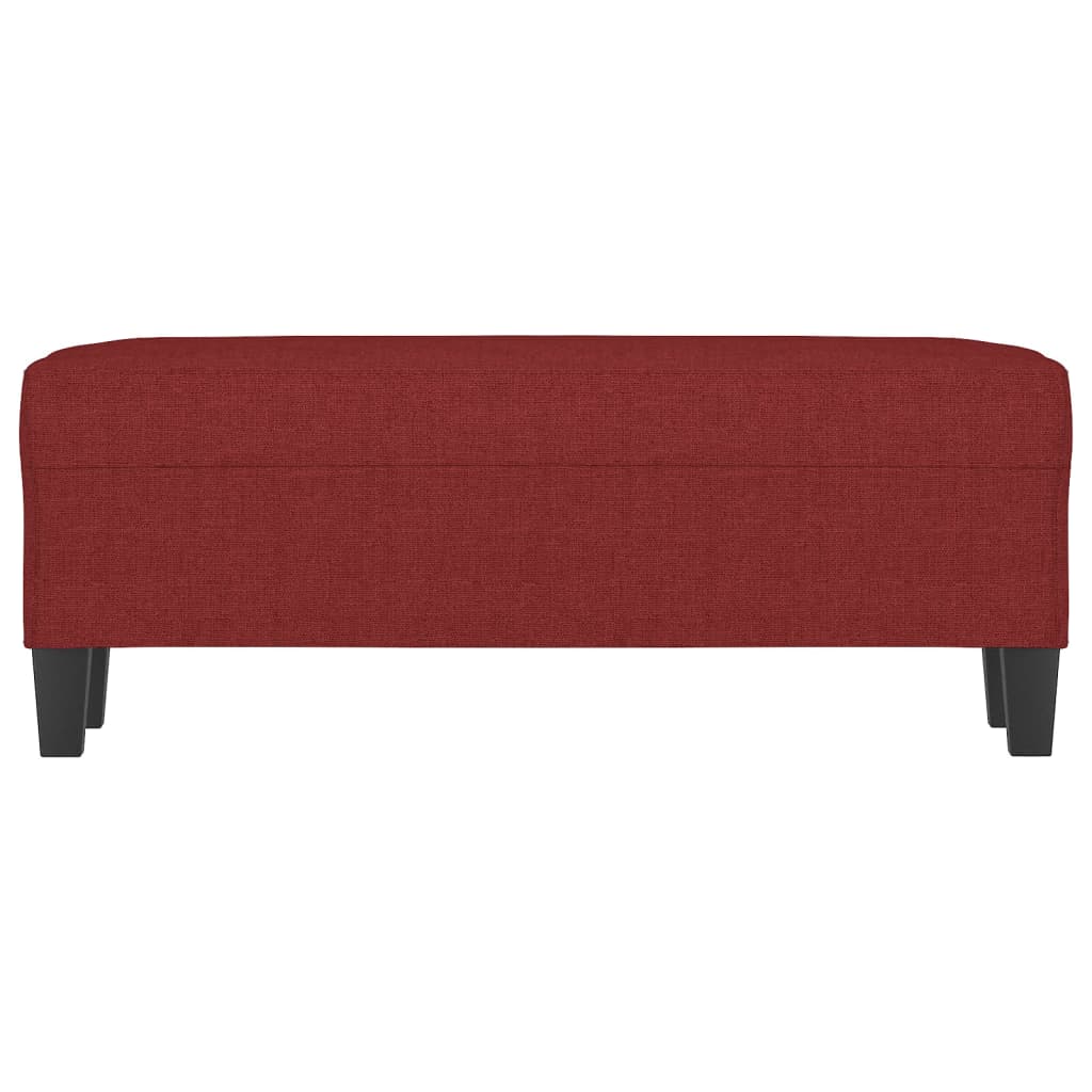 Banco 100x35x41 cm tecido vermelho tinto