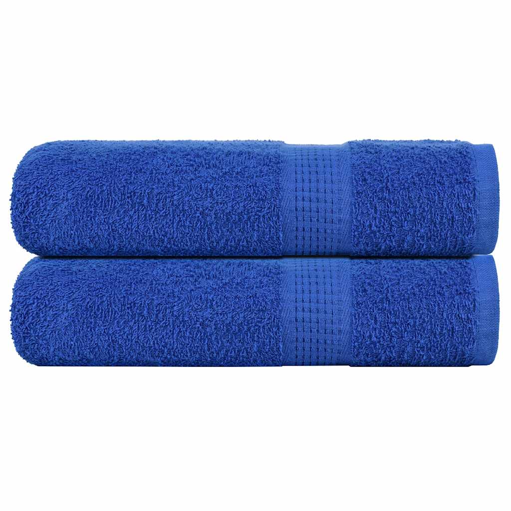 Toalhas de banho frogn 2pcs 70x140 cm 360 g/m² azul