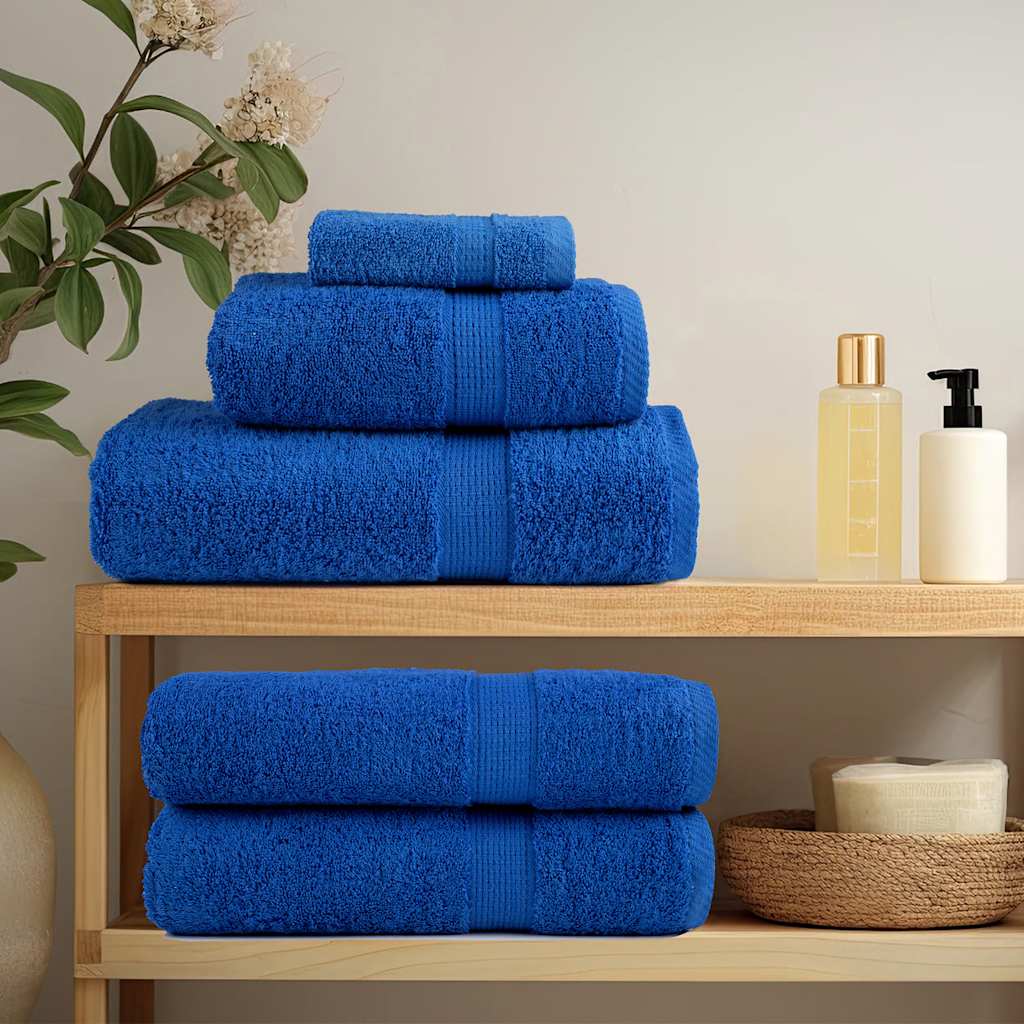 Toalhas de banho frogn 2pcs 70x140 cm 360 g/m² azul