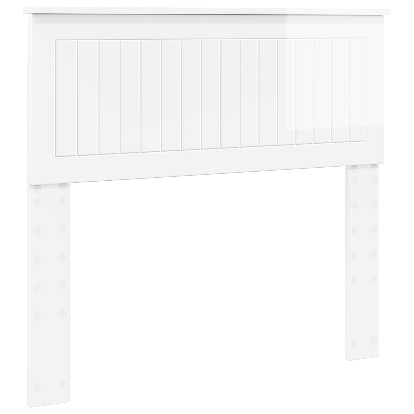 Cabeceira branco brilhante derivados de madeira