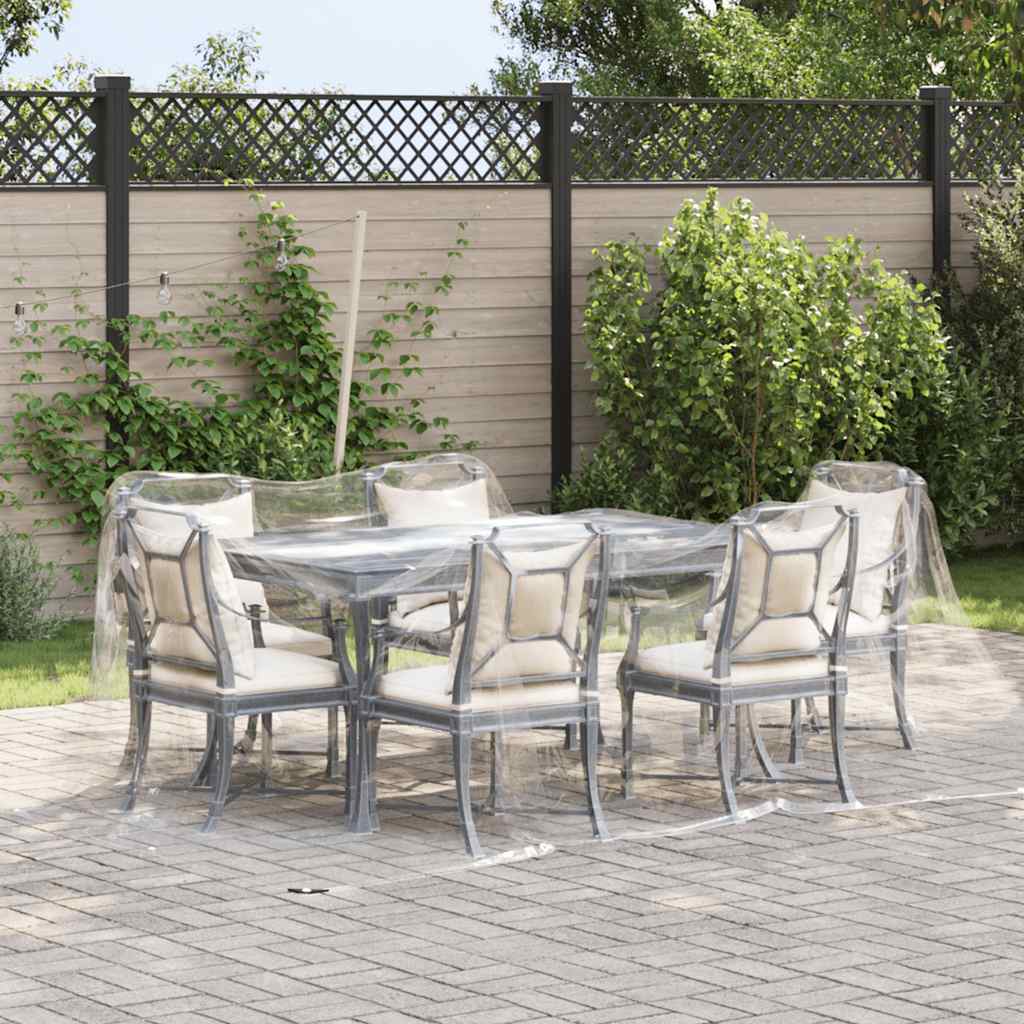 Lona transparente com ilhós 3x3 m PVC