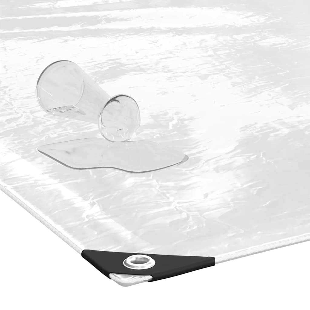 Lona transparente com ilhós 3x3 m PVC