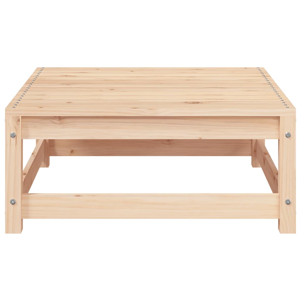 Apoio de pés p/ jardim c/ almofadões 2 pcs pinho maciço