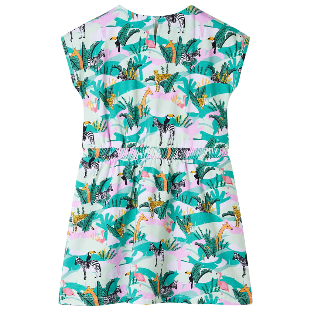 Vestido para criança menta-claro 128