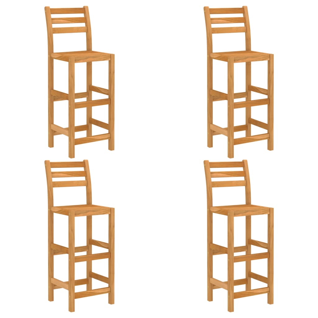 5 Pcs conjunto de bar para exterior madeira de acácia maciça