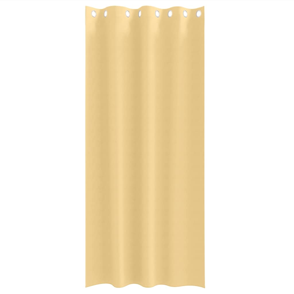 Cortinas blackout com argolas 2 unid. bege 260 x 140 cm