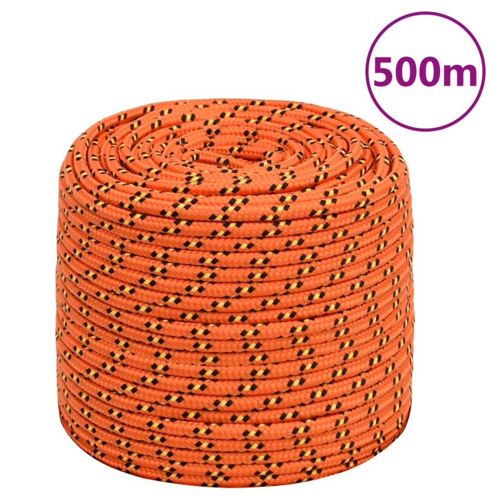 Corda de barco 10 mm 500 m polipropileno laranja