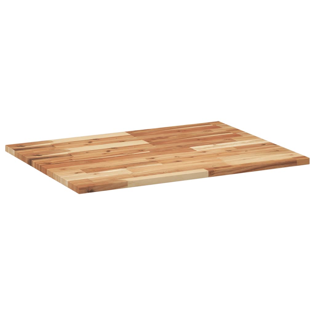 Tampo p/ móvel de wc 80x60x2 cm acácia maciça acabamento a óleo