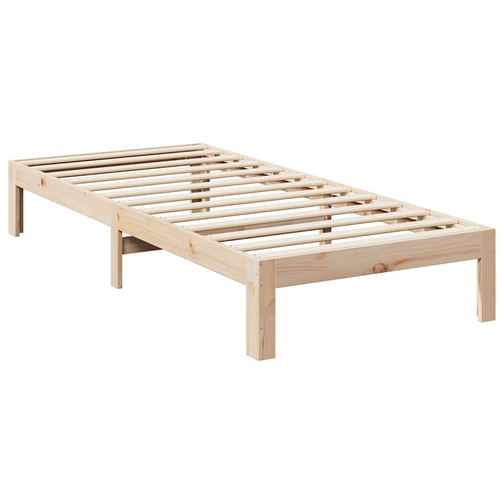Cama sem colchão 90x200 cm madeira de pinho maciça
