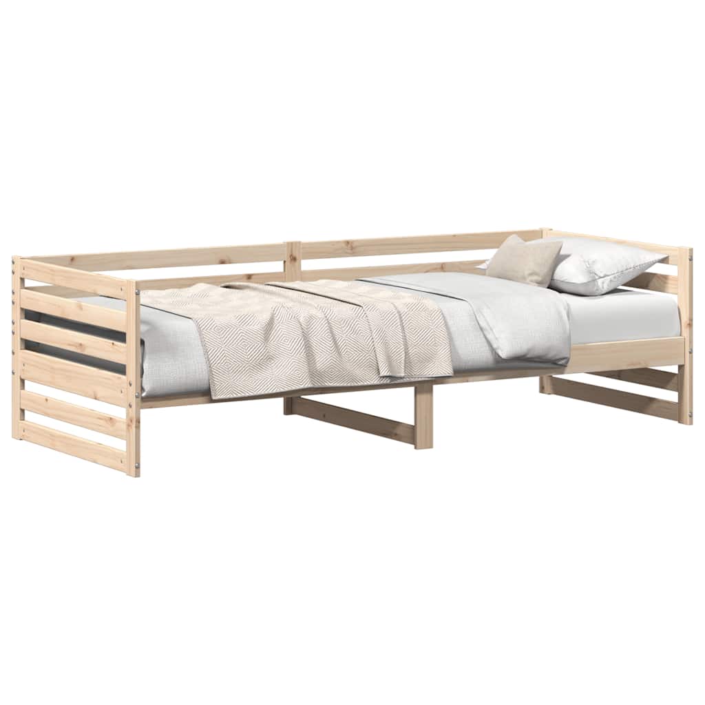 Cama de dia sem colchão 80x200 cm madeira maciça de pinho