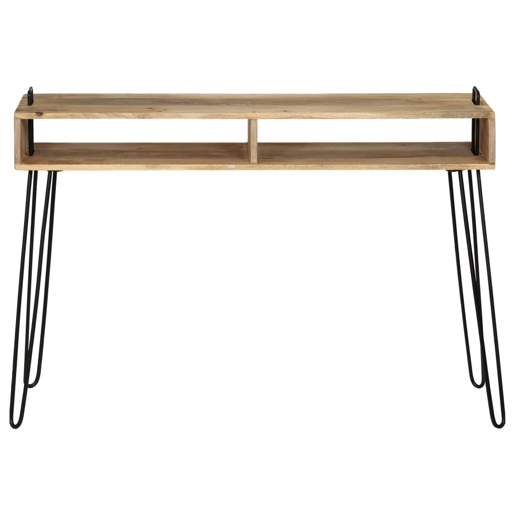 Mesa consola em madeira de mangueira maciça 115x35x76 cm
