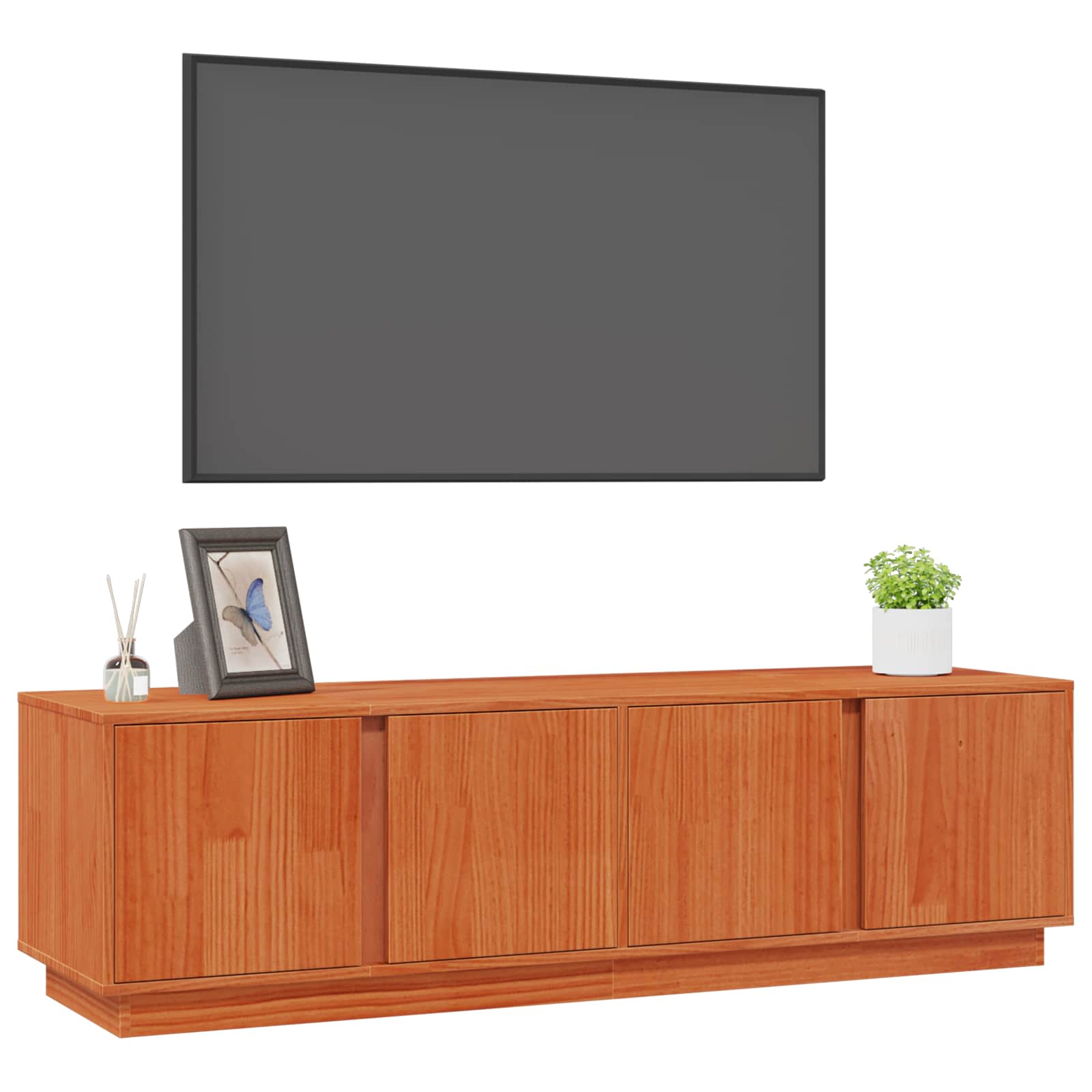 Gabinete para TV castanho cera 140 x 40 x 40 cm