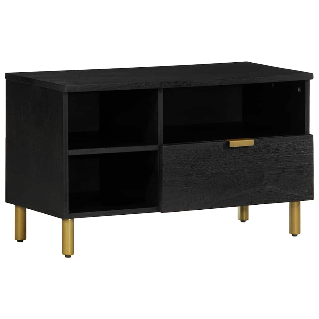 Móvel de TV 80x33x46 cm derivados de madeira preto