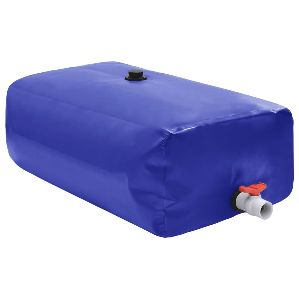 Depósito de água dobrável com torneira 100 l PVC