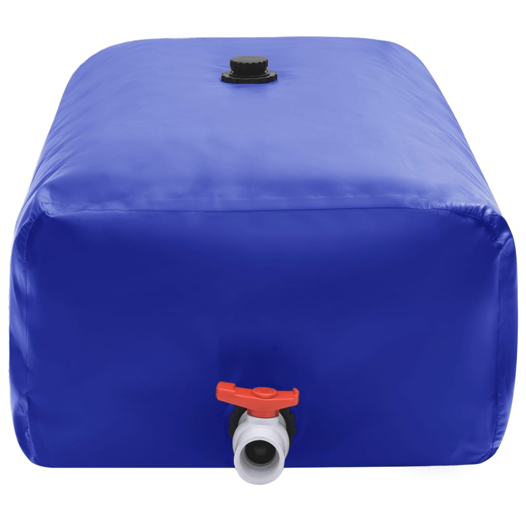 Depósito de água dobrável com torneira 100 l PVC
