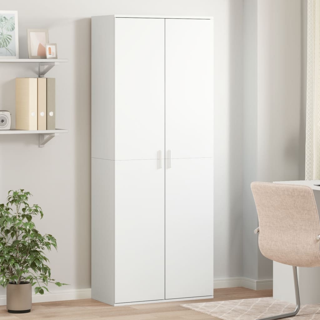 Armário alto 70x35x180 cm derivados de madeira branco