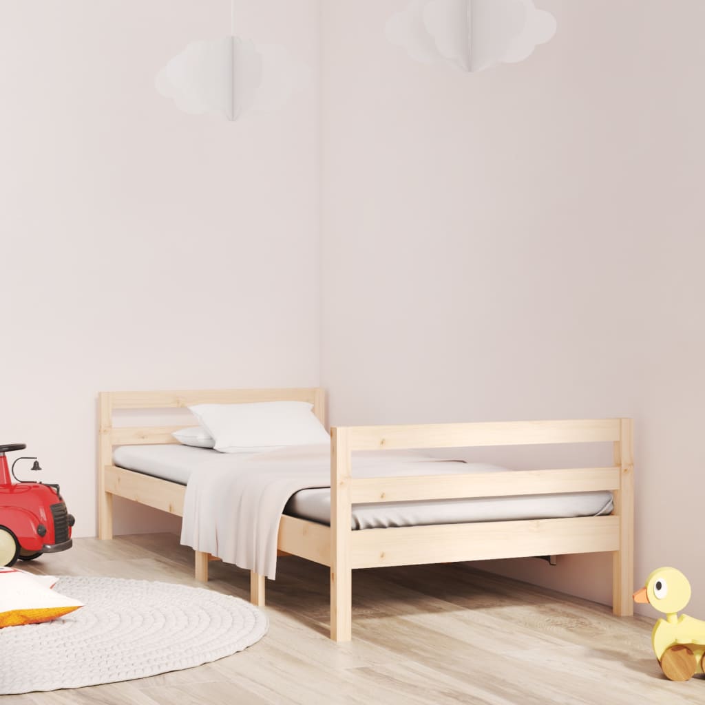 Cama sem colchão 90x190 cm madeira de pinho maciça