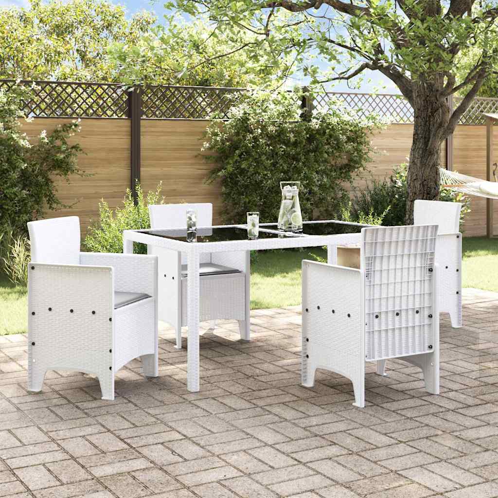 Cadeira de jardim 4 unid. branco polipropileno