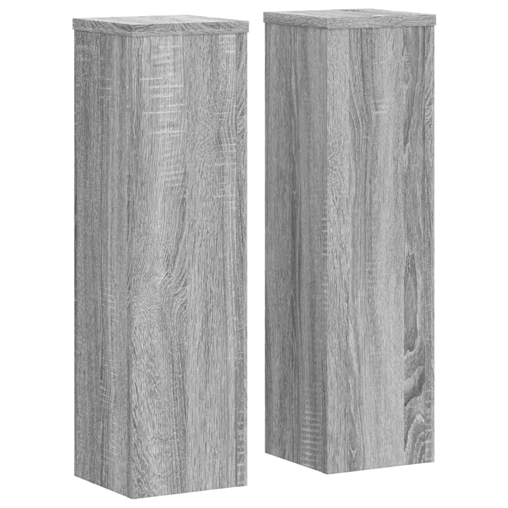 Suportes p/ plantas 2 pcs 17x17x60 cm derivados de madeira