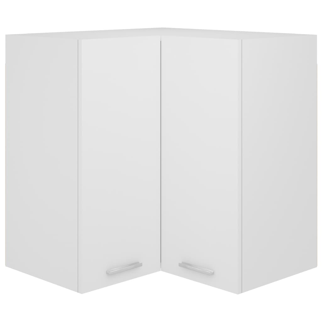Armário de canto parede “lyon” 57x57x60 cm branco branco