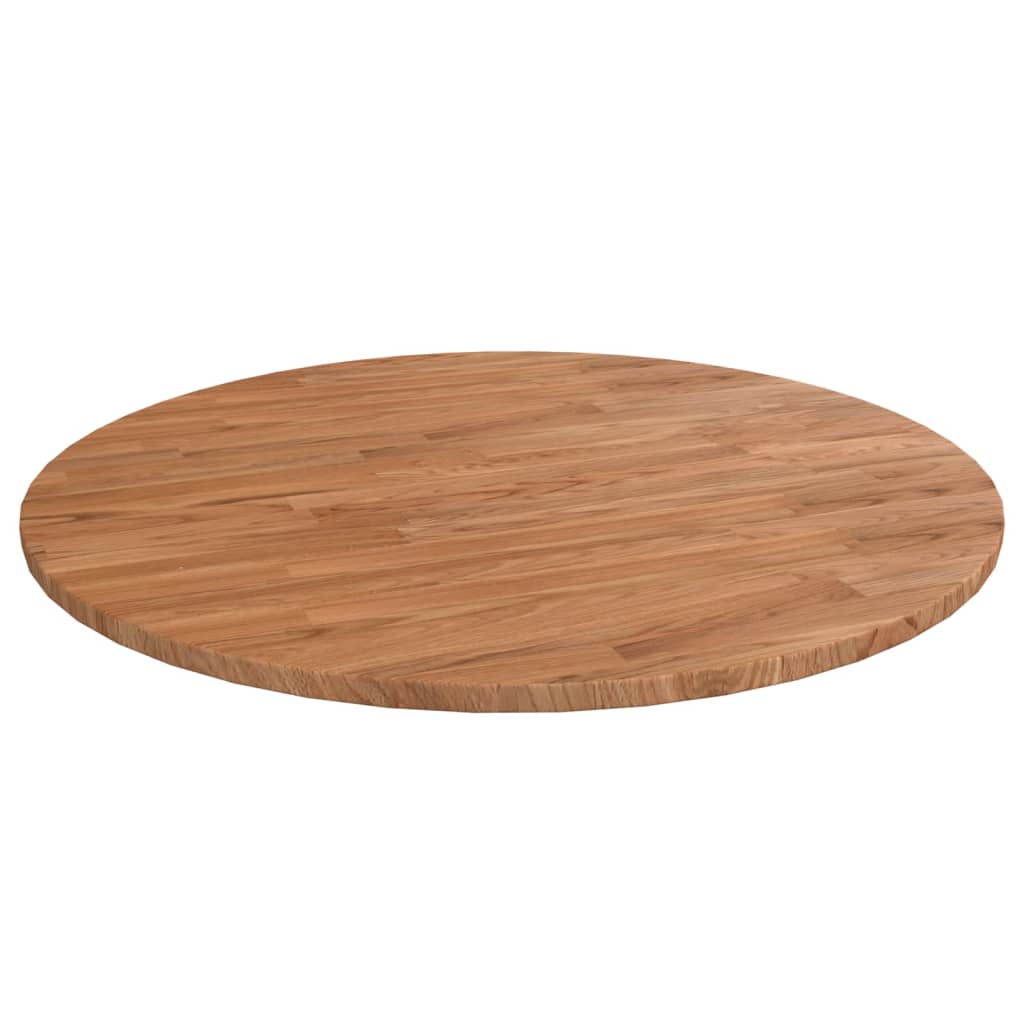 Tampo mesa redondo ø80x1,5 cm carvalho tratado castanho-claro