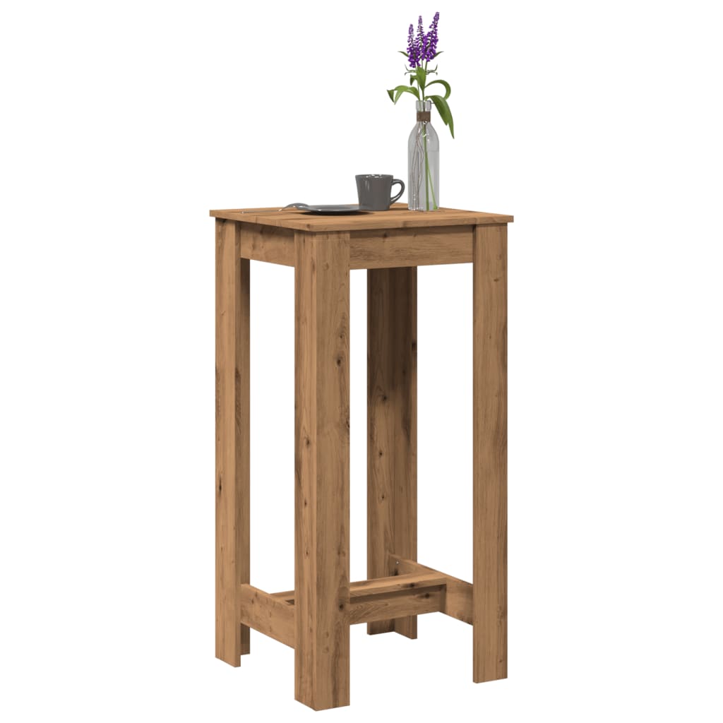 Mesa de bar 51x50x103,5 cm derivados madeira carvalho artisiano